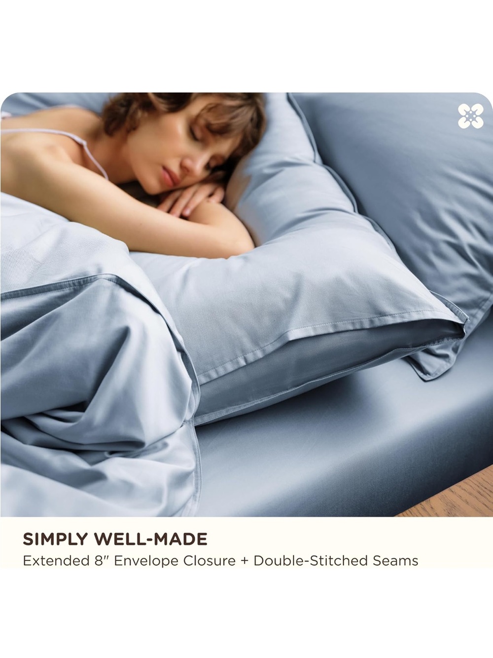 NEW Bedsure PureWoven Bamboo/Cotton Cooling Duvet Cover, Ideal for Hot Sleepers, - Picture 6 of 9